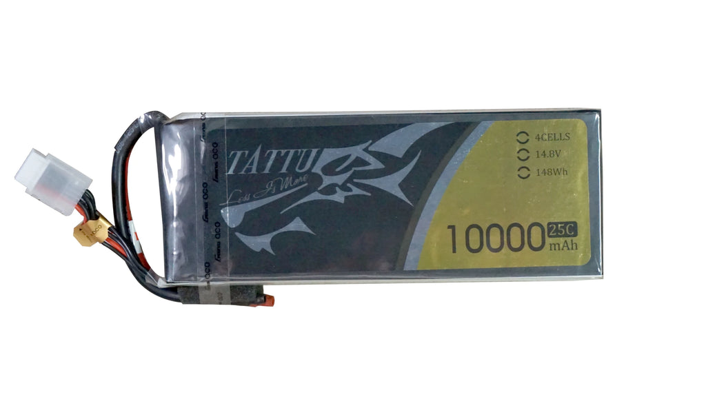 Tattu 10000mAh 4S 25C 14.8V Lipo Battery | No Plug | UAV Classic