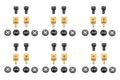 Square-Lok Pushrod Connector 12/pkg