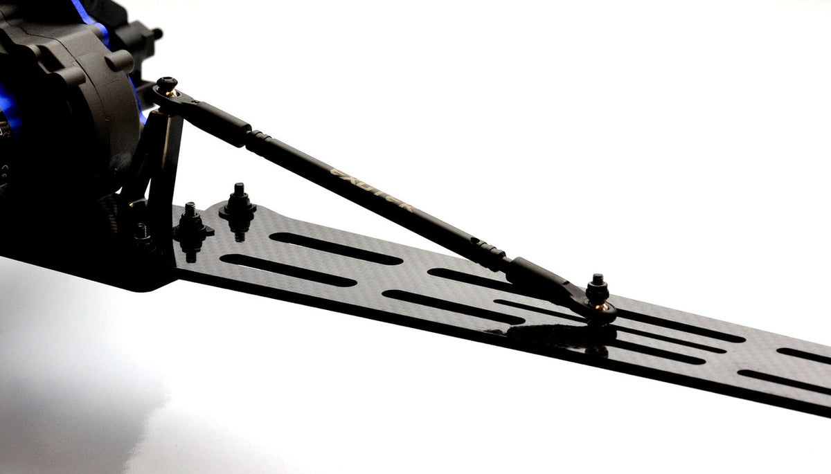 Drag Slash Pro Wheelie Bar Set 3mm CF with Single Wheel Style