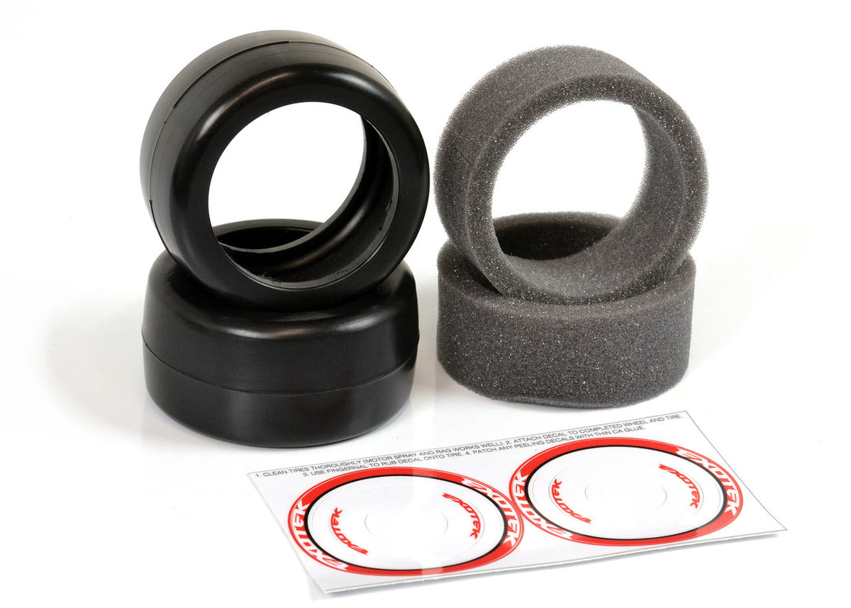 F1 1/10 Rubber Tires V2- Front 38X (Red-Medium)