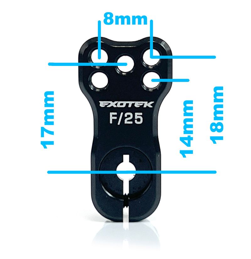 Heavy Duty Racing Servo Horn, 7072 F/25