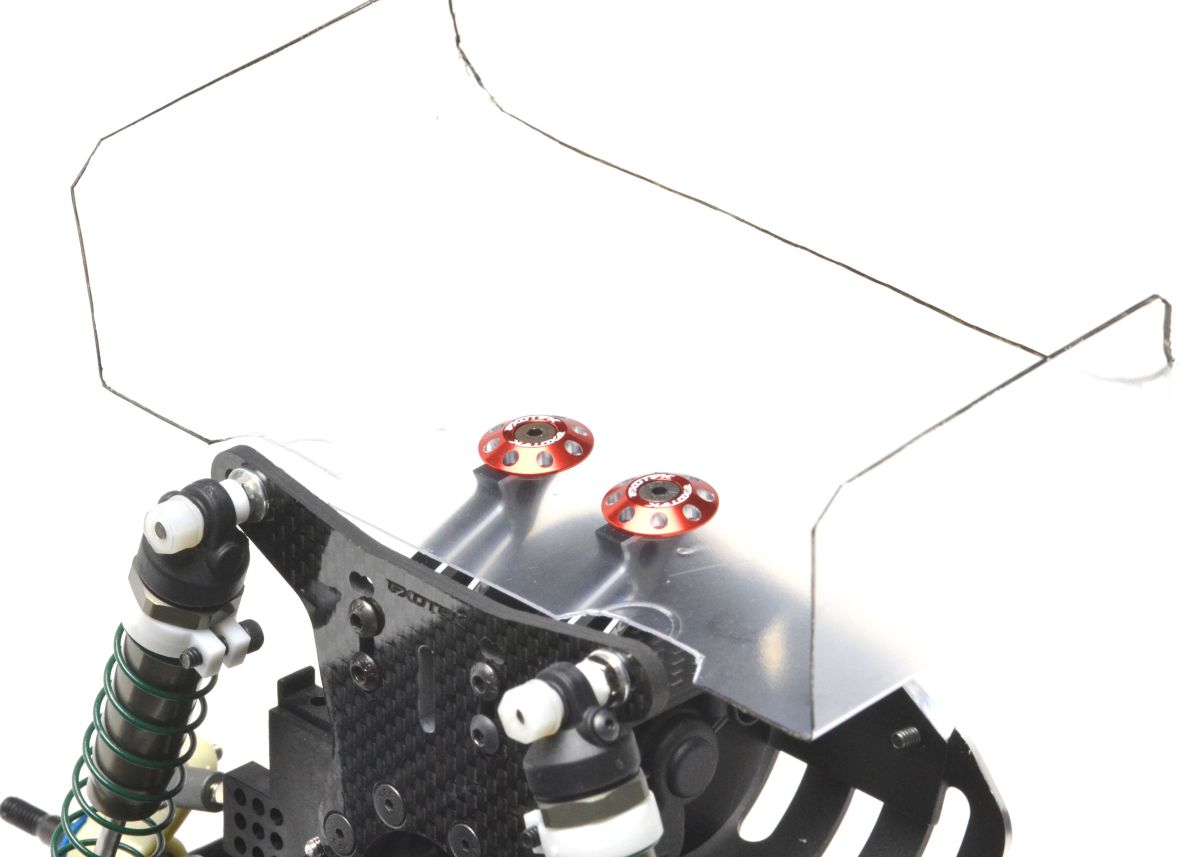 RC10 HD Rear Shock Tower, Small Bore Shocks