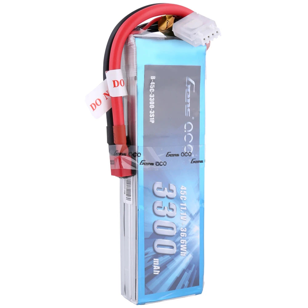 Gens ace 3300mAh 3S 45C 11.1V Lipo Battery | Deans Plug | Air Classic (Non-G-Tech)