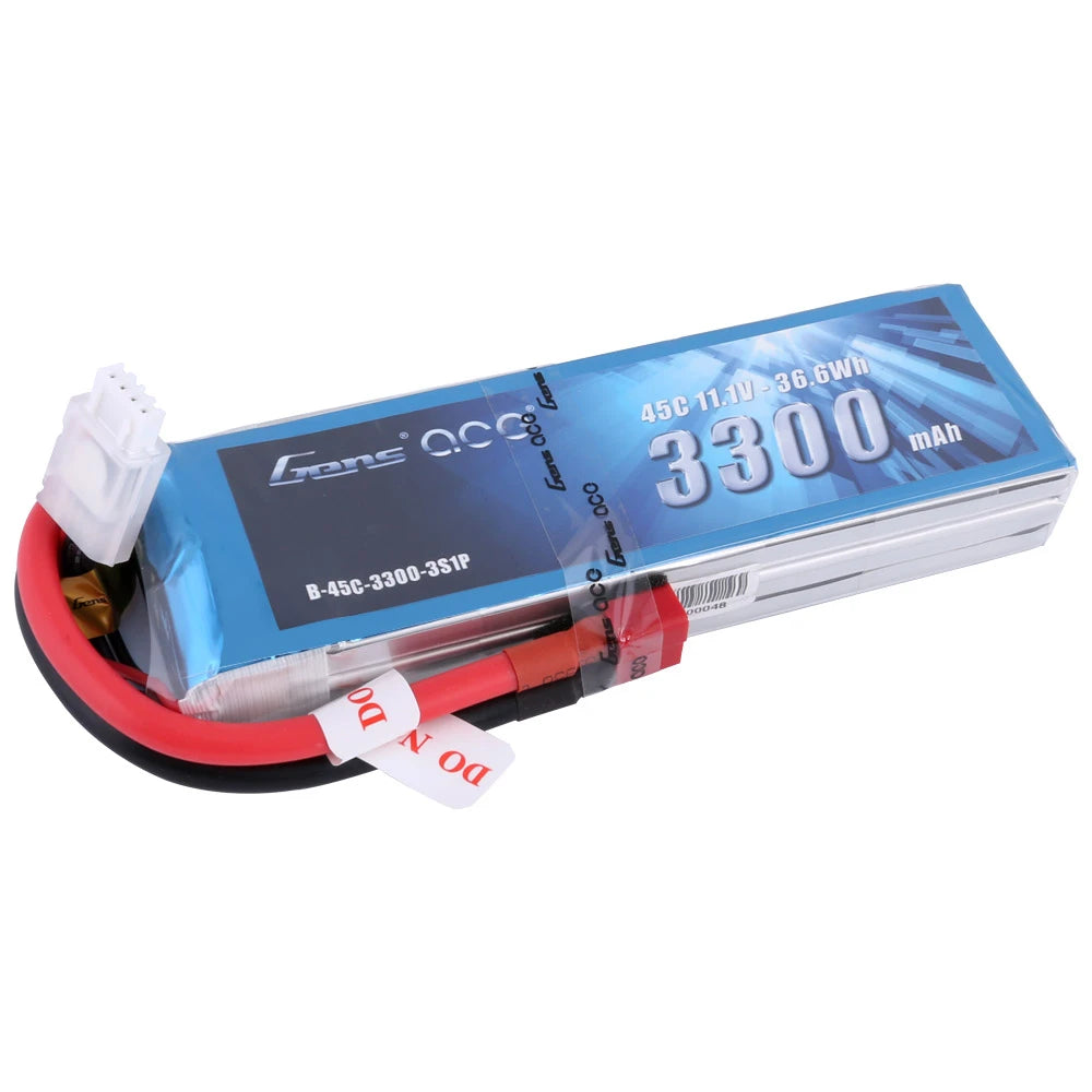 Gens ace 3300mAh 3S 45C 11.1V Lipo Battery | Deans Plug | Air Classic (Non-G-Tech)