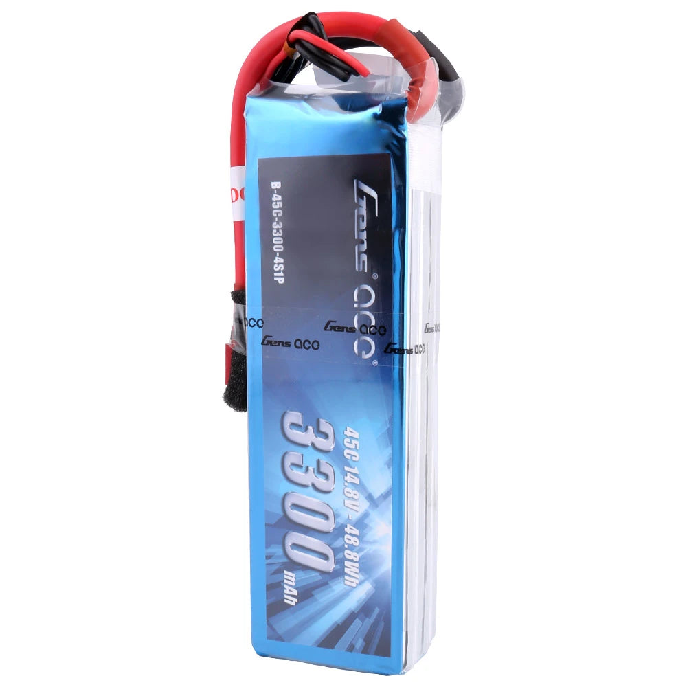 Gens ace 3300mAh 4S 45C 14.8V Lipo Battery | Deans Plug | Air Classic (Non-G-Tech)