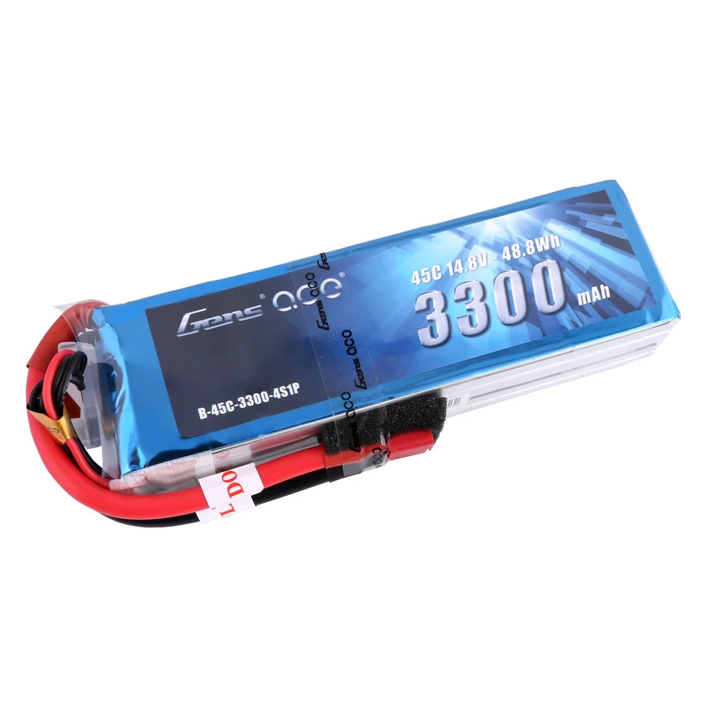 Gens ace 3300mAh 4S 45C 14.8V Lipo Battery | Deans Plug | Air Classic (Non-G-Tech)