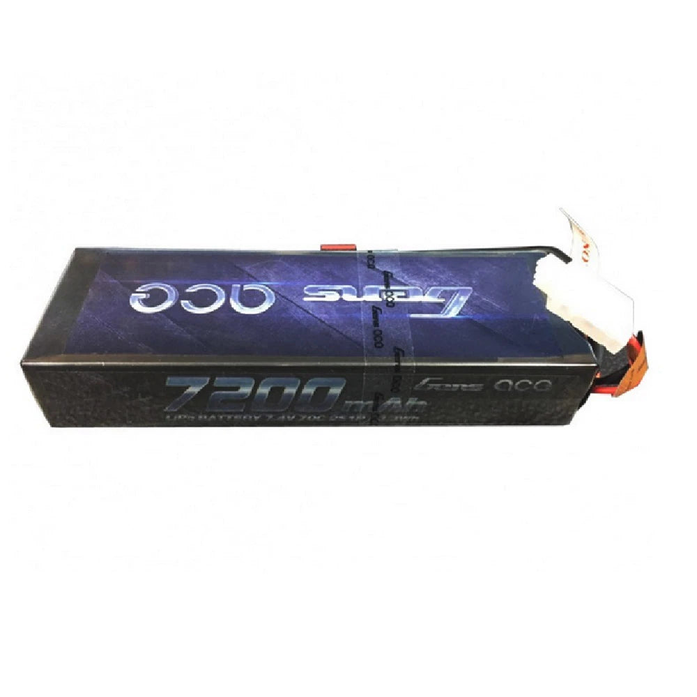 Gens ace 7200mAh 2S 70C 7.4V HardCase Lipo Battery Pack 21# with Deans Plug