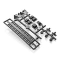GS02F Buffalo Front Grille & Light Bucket Set (Black)