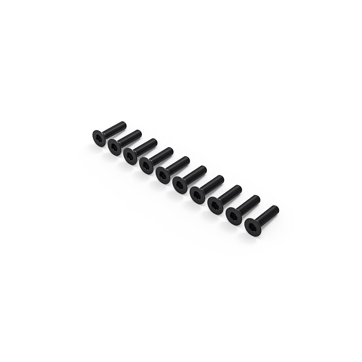 3x12mm Flat Head Hex Wrench Bolt (10 screws)