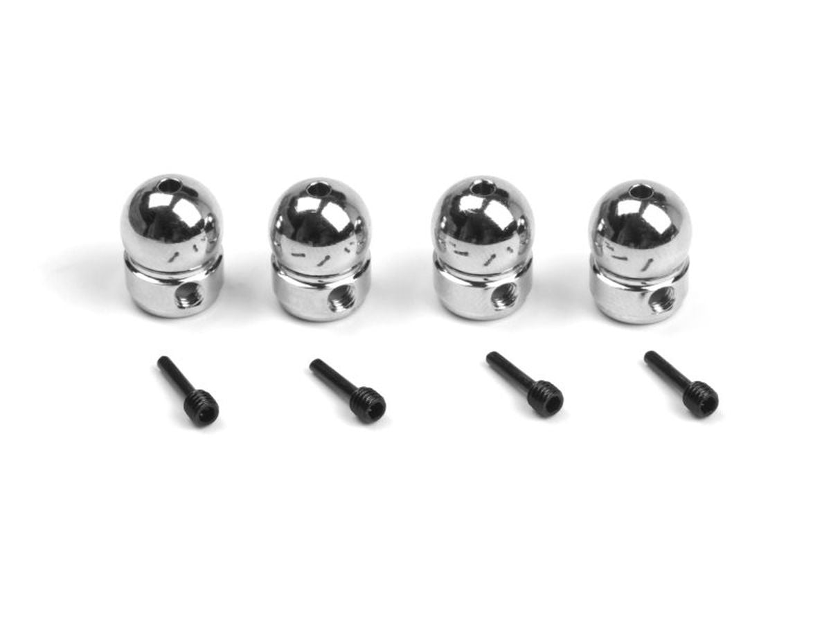 Body Post Ball End (Steel/4pcs) - HPI161036