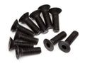 Flat Head Screw, M3X10mm, Hex Socket, (10pcs) RS4, Sport 3, Savage, WR8 - HPIZ083