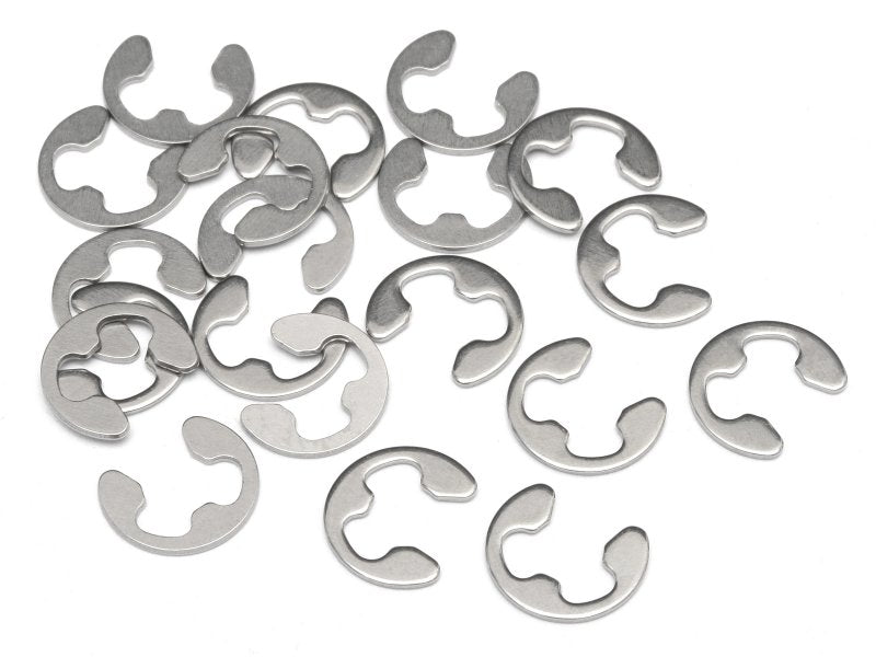 E Clip, E-4HD, (20pcs), Stainless Steel - HPIZ103
