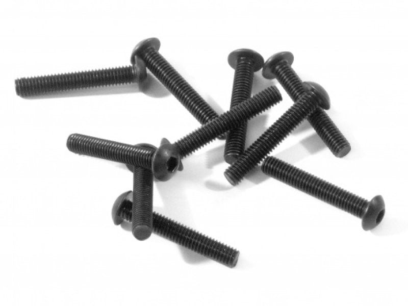 Button Head Screw, M3X18mm, Hex Socket, (10pcs), Savage, RS4, Venture, Sport 3, WR8 - HPIZ356