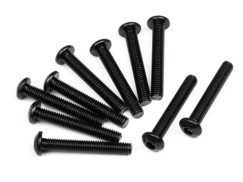 Button Head Screw, M3X20mm, Hex Socket, (10pcs) - HPIZ357