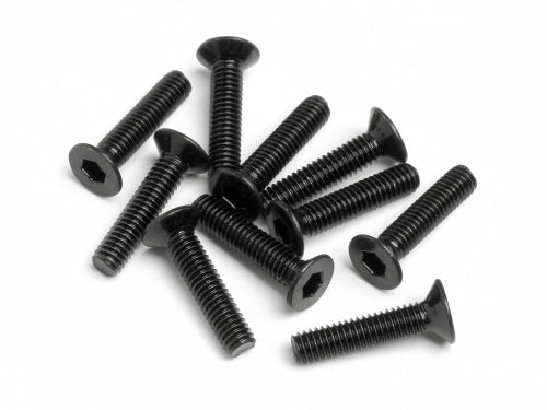 Flat Head Screw, M2.5X12mm, Hexsocket, (10pcs) - HPIZ449