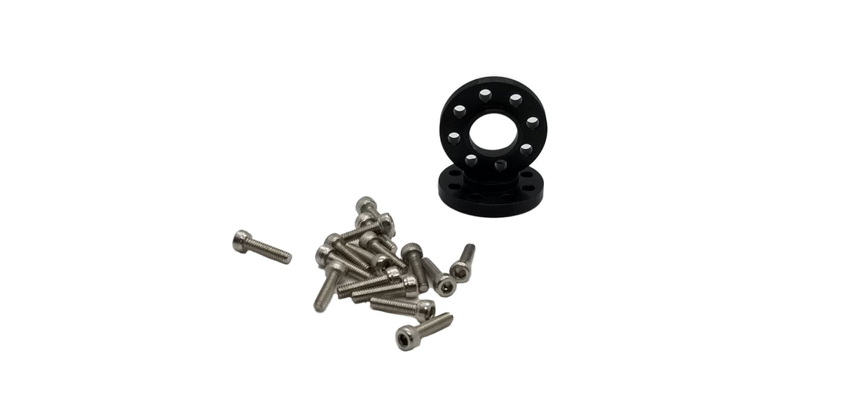 1.9 (8) Lug Hub Spacers for KNK Wheels Black