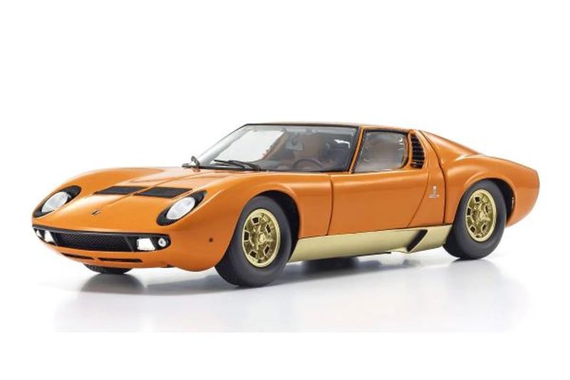 1/18 Scale Lamborghini Miura 400 Diecast Model (Orange)