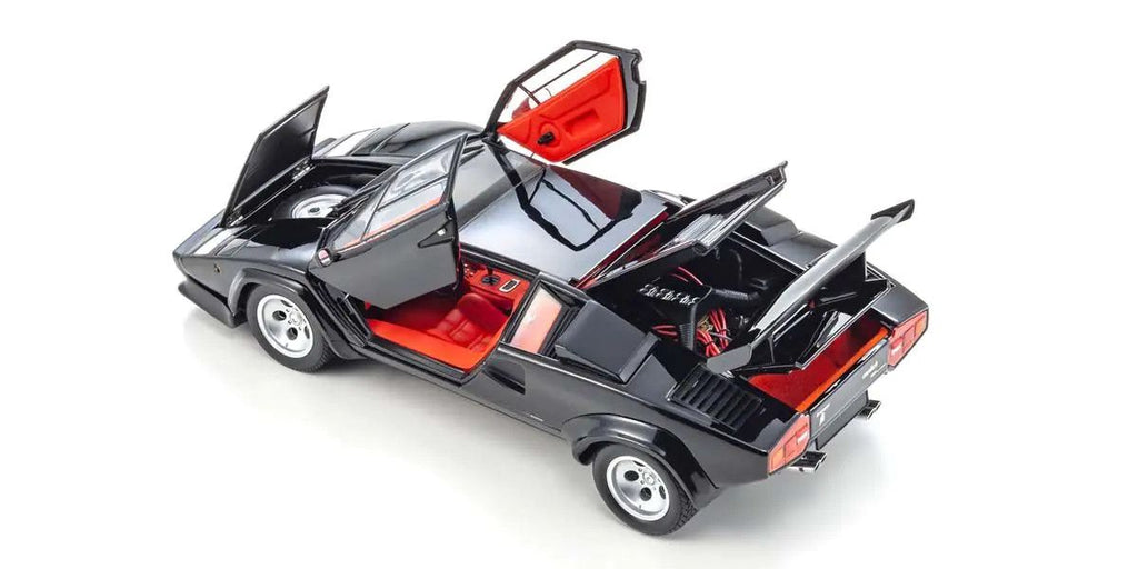 1/18 Scale Lamborghini Countach LP5000 Quattrovalvole Black Model Diecast Car