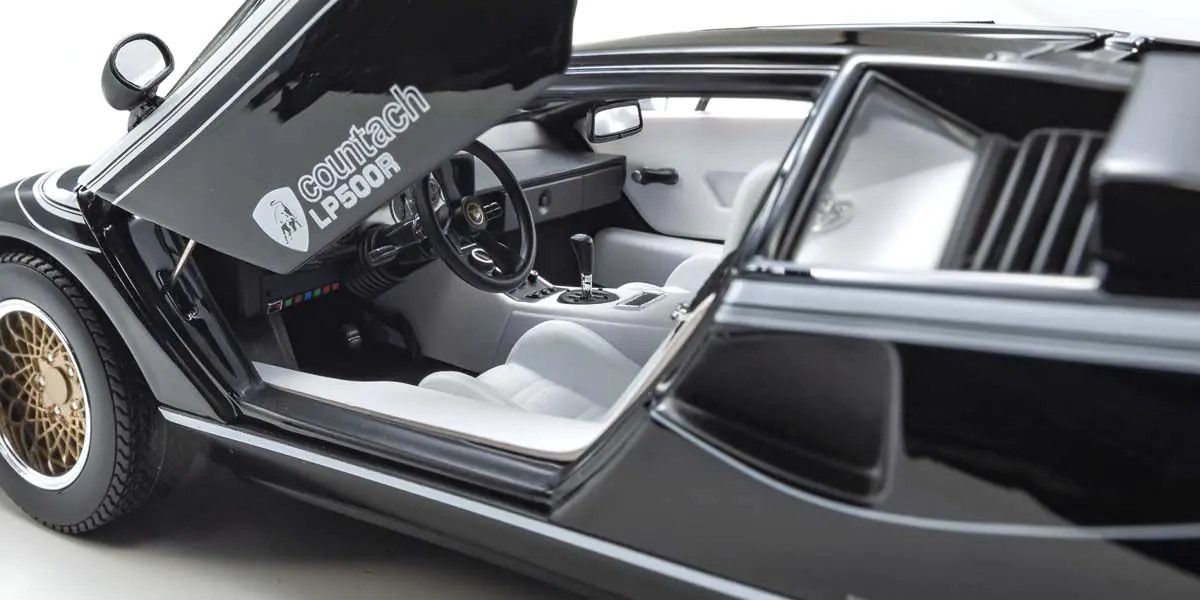 1/18 Scale Lamborghini Countach LP500R Black Model Diecast Car