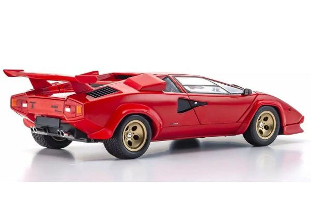 1/18 Lamborghini Countach LP5000 Quattrovalvole Red/Gold Wheels Die-Cast Model