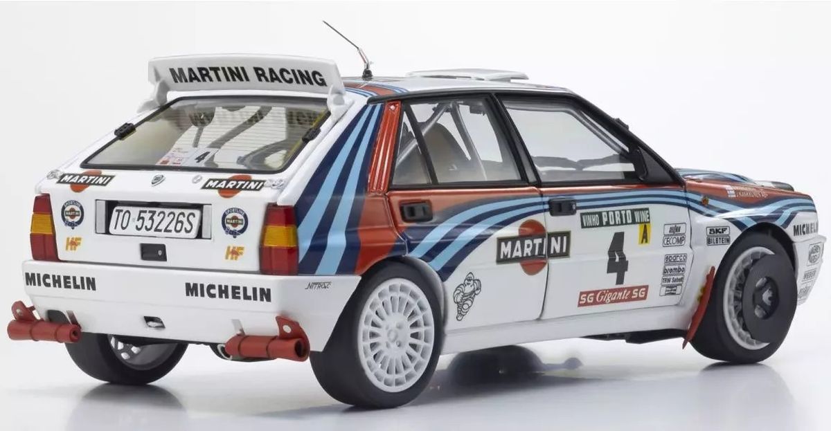1/18 LANCIA DELTA INTE EVO PORTUGAL 1992 Martini #4 Diecast Model