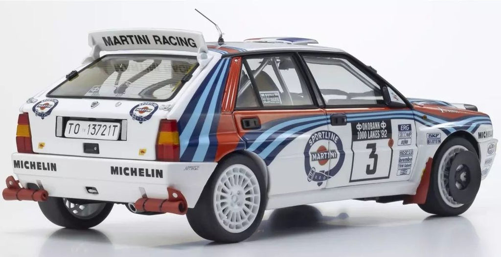 1/18 LANCIA DELTA INTE EVO 1000 Lakes 1992 Martini #3 Diecast Model