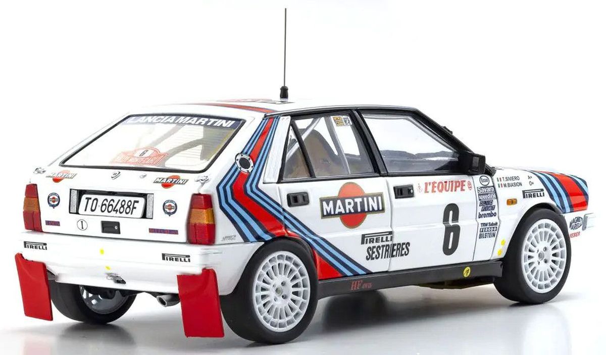 1/18 Lancia Delta HF 4WD Monte Carlo Team Lancia Martini 1987 #6 Diecast Model
