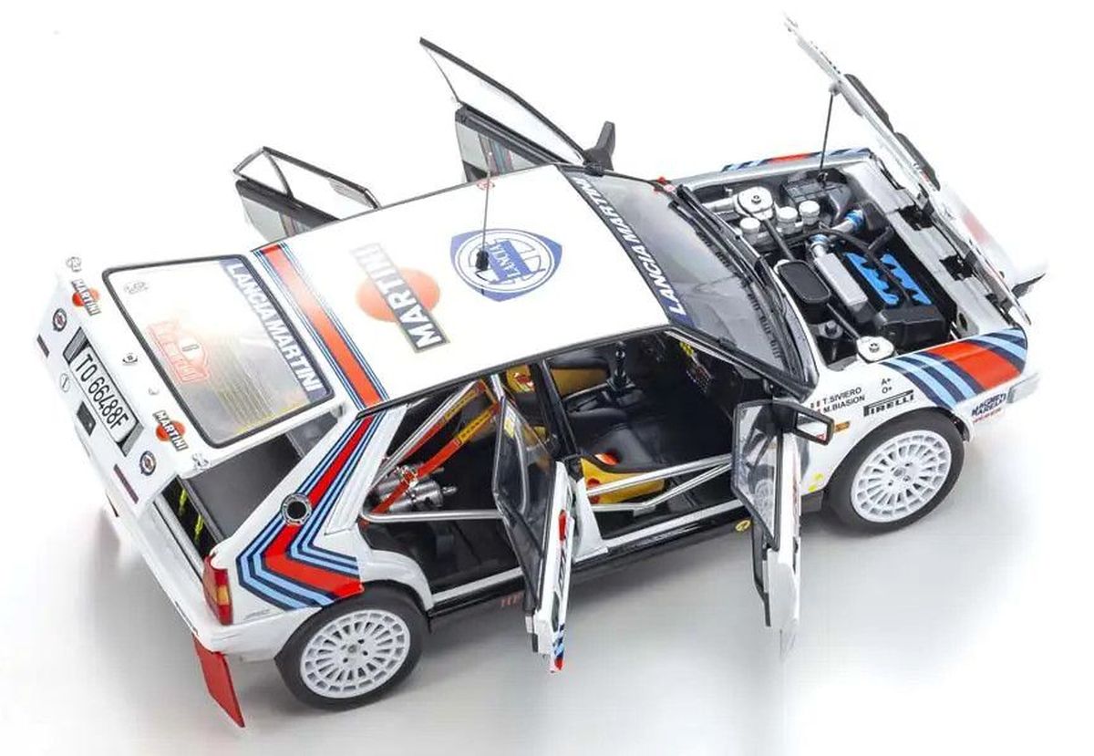 1/18 Lancia Delta HF 4WD Monte Carlo Team Lancia Martini 1987 #6 Diecast Model