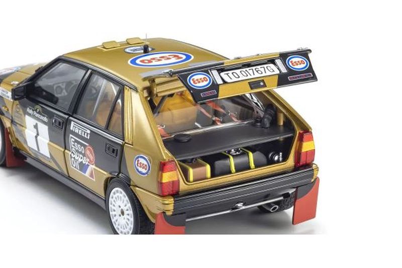 1/18 Scale Lancia Delta HF 4WD Winner Rally Piancavallo 1987 #1, Die Cast Model