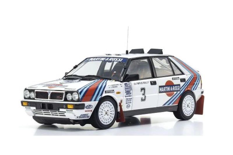 1/18 Scale Lancia Delta HF 4WD Winner Rally Olympus 1987 #3, Die Cast Model