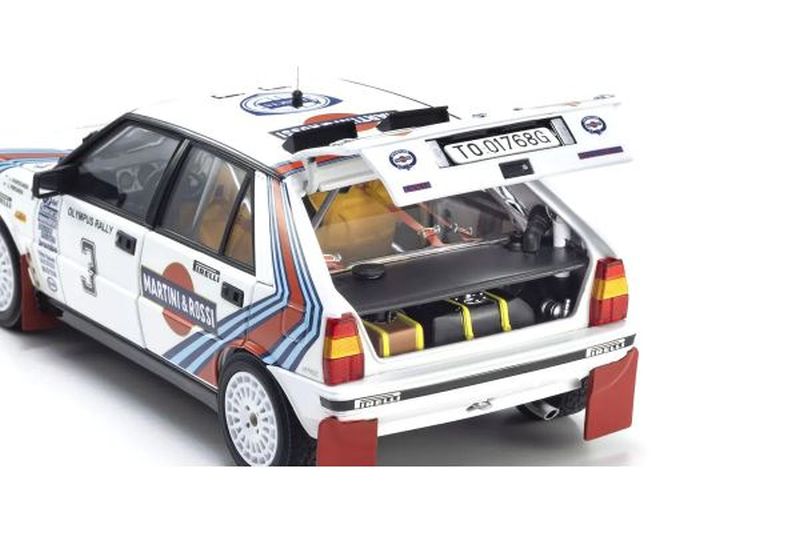 1/18 Scale Lancia Delta HF 4WD Winner Rally Olympus 1987 #3, Die Cast Model