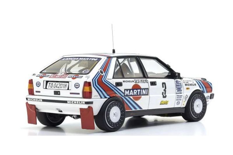 1/18 Scale Lancia Delta HF 4WD Winner Rally Monte Carlo 1988 #3, Die Cast Model