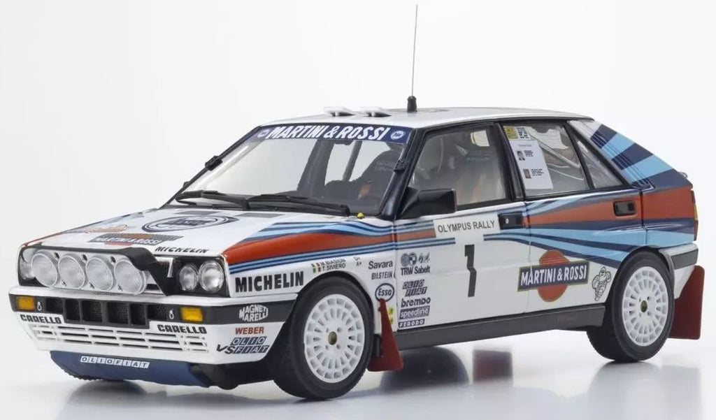 1/18 LANCIA DELTA HF INTE (8V) OLYMPUS 1988 Martini #1 Diecast Model