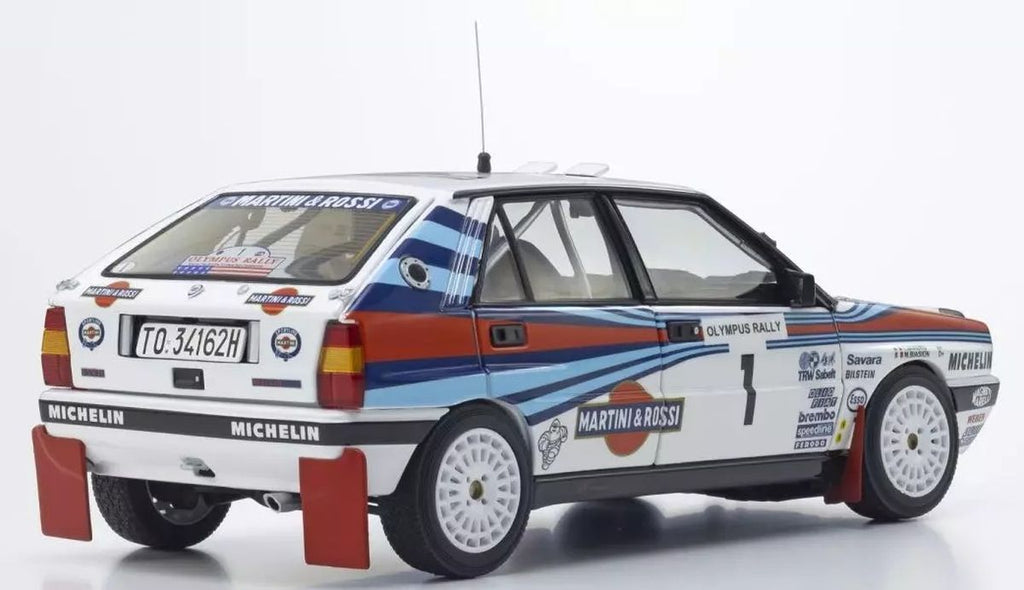 1/18 LANCIA DELTA HF INTE (8V) OLYMPUS 1988 Martini #1 Diecast Model