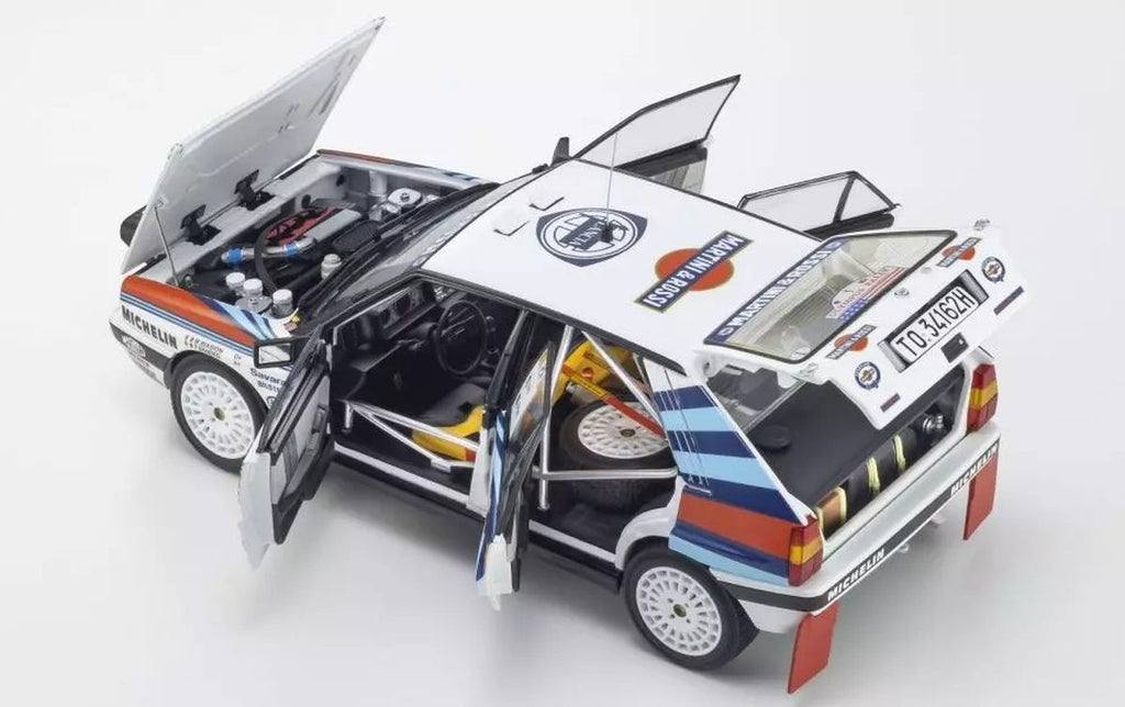 1/18 LANCIA DELTA HF INTE (8V) OLYMPUS 1988 Martini #1 Diecast Model