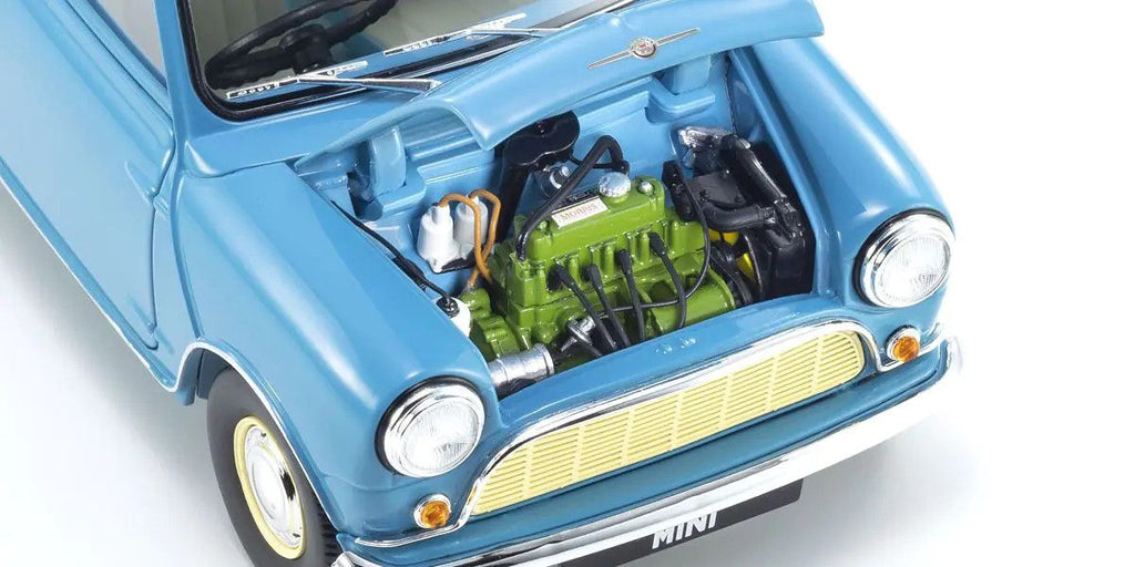 1/18 Scale Morris Mini Minor Clipper Blue Model Diecast Car