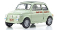 1/18 Fiat Nuova 500 Elaborazione Abarth Record Green Celeste Diecast Model