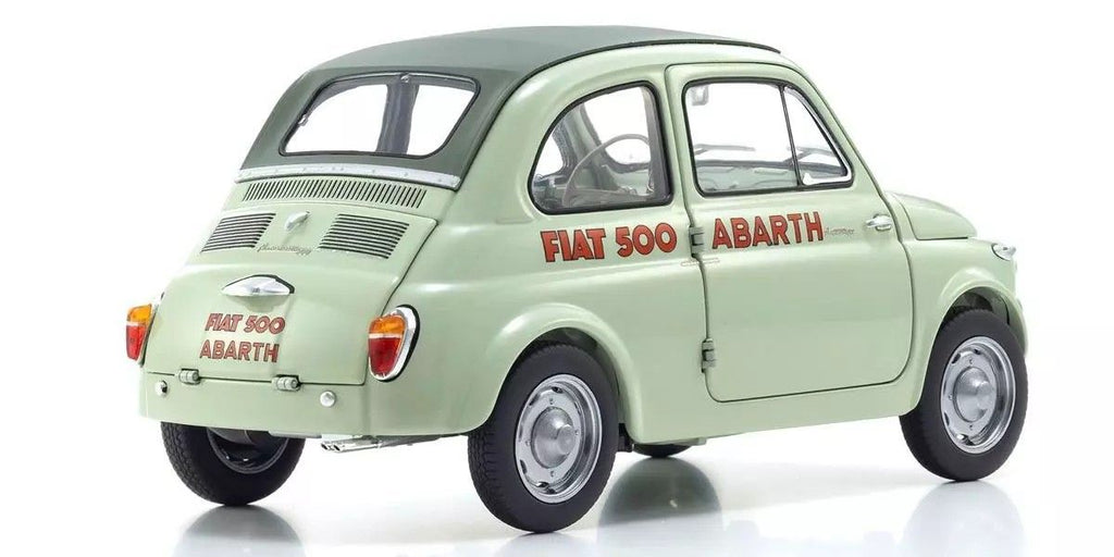 1/18 Fiat Nuova 500 Elaborazione Abarth Record Green Celeste Diecast Model