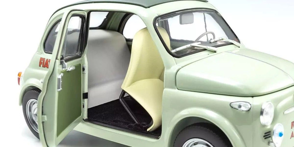 1/18 Fiat Nuova 500 Elaborazione Abarth Record Green Celeste Diecast Model