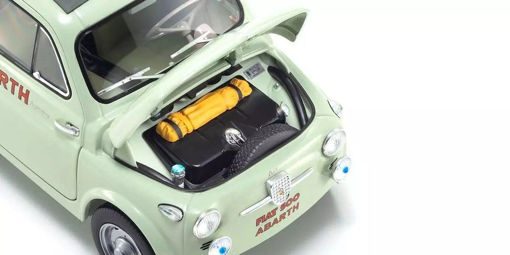 1/18 Fiat Nuova 500 Elaborazione Abarth Record Green Celeste Diecast Model