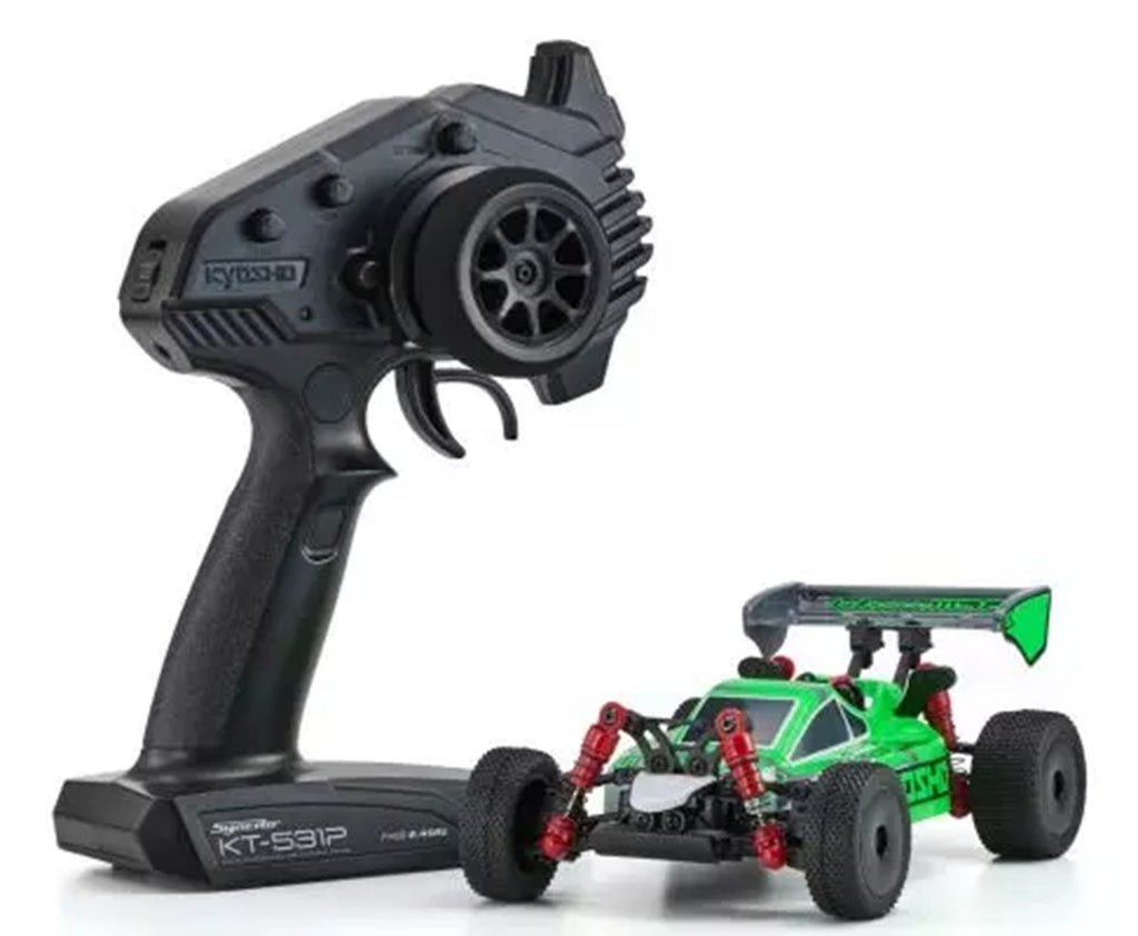 Mini-Z Buggy MB-010 Inferno MP9 TKI White/Green Readyset