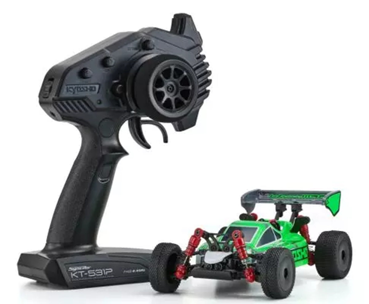 Mini-Z Buggy MB-010 Inferno MP9 TKI White/Green Readyset
