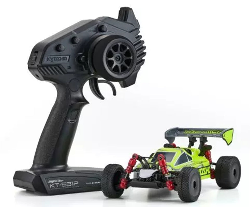 Mini-Z Buggy MB-010 Inferno MP9 TKI White/Yellow Readyset