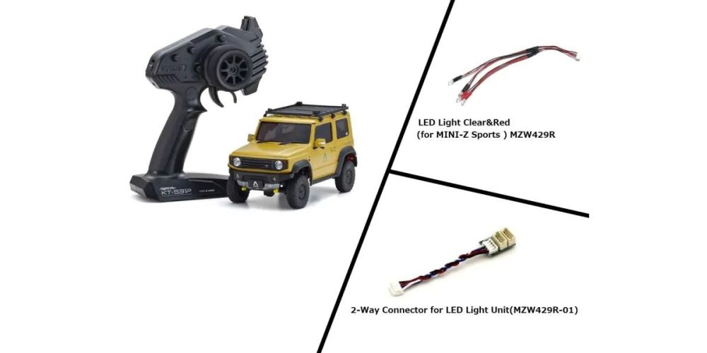 Mini-Z 4x4 Series Ready Set Suzuki Jimmy Sierra APIO Jimny TS4 Light Brown with LED Light Set
