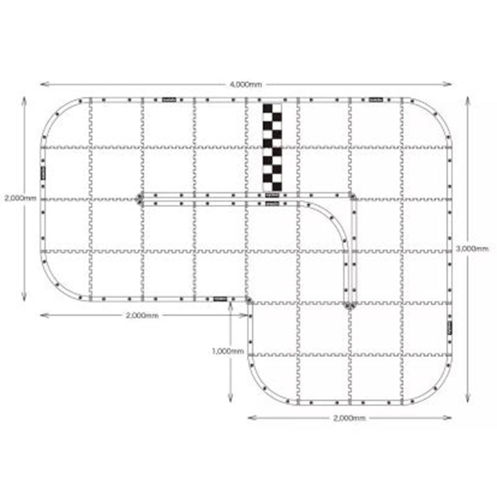 Mini-Z Carpet Track 50 Basic Set (40pcs)