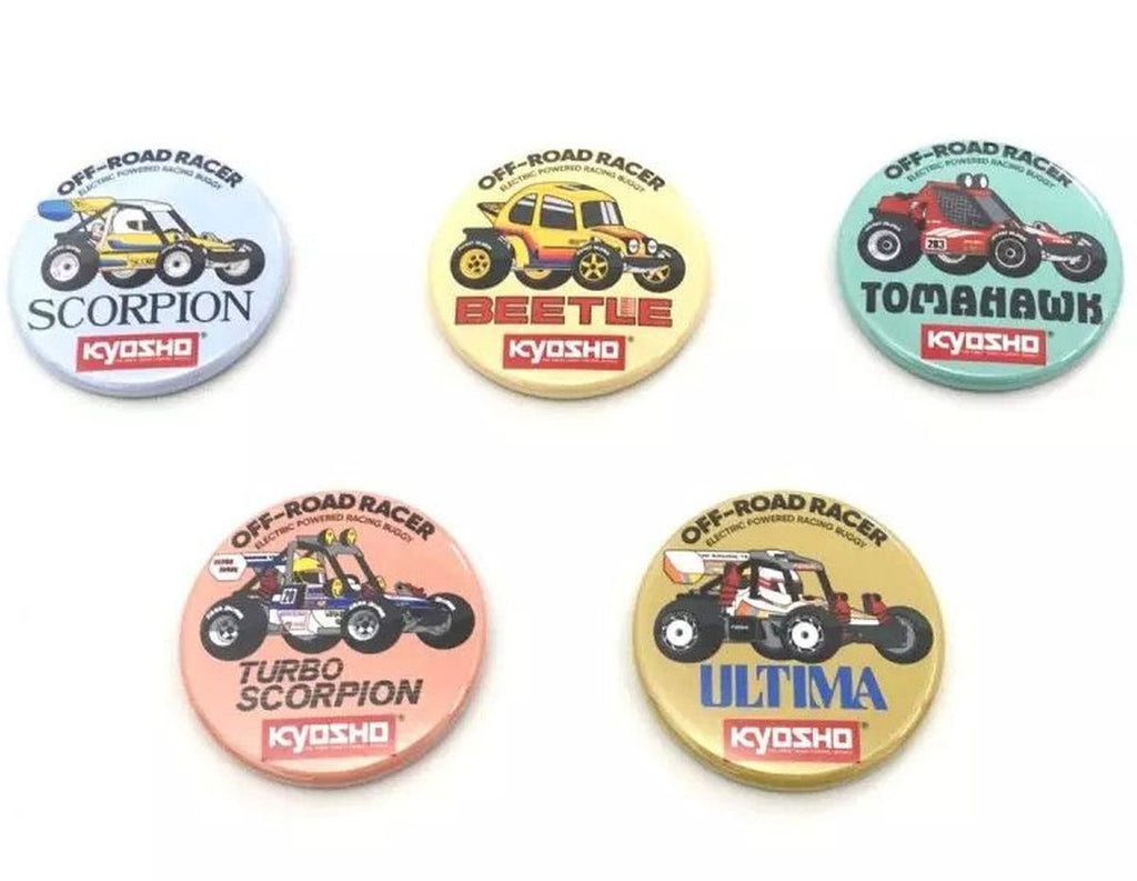 Vintage Buggy Badge 2WD Series Assortment (5 Types)