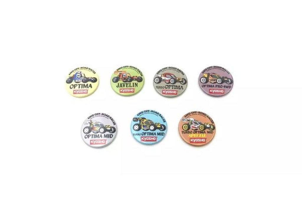 Vintage Buggy Badge 4WD Series Assortment (7 Types)