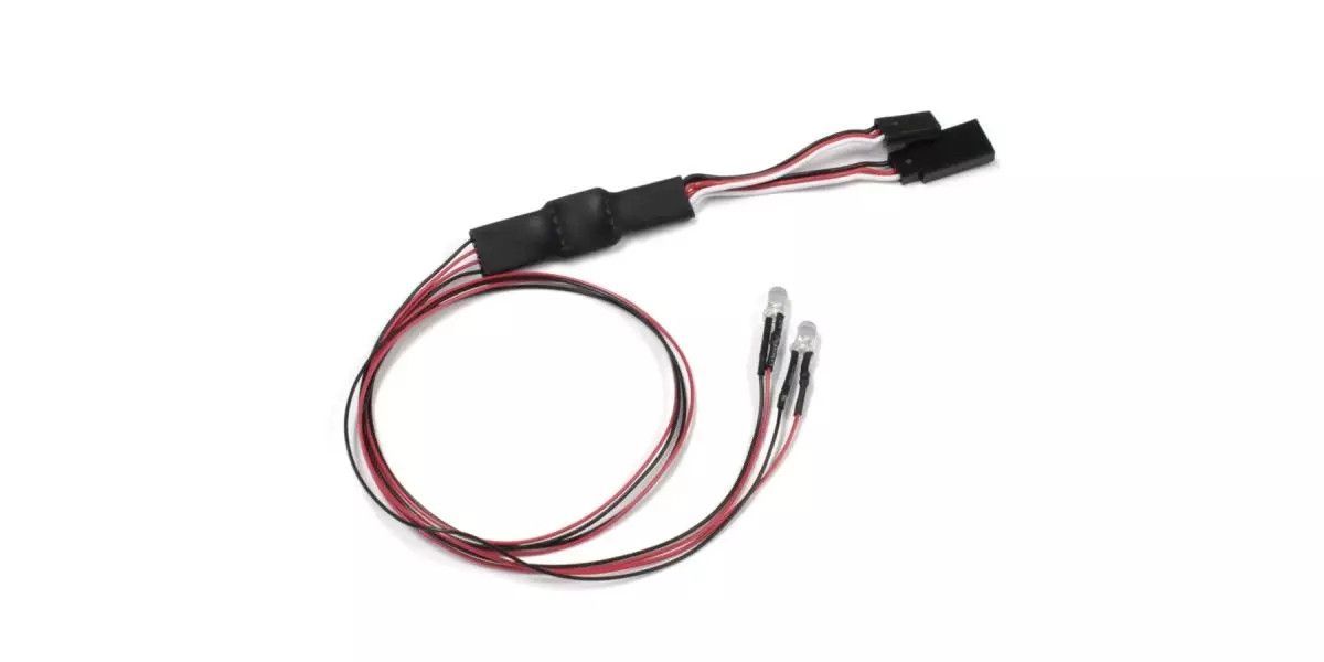 LED Light Unit (5mm/2 Bulbs/L=400/Clear)