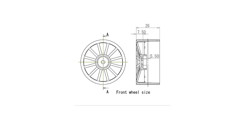 Avantie Foam Tire Front C4 Combi Medium