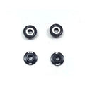 M4 Large 11mm Flange, Black (4pcs)